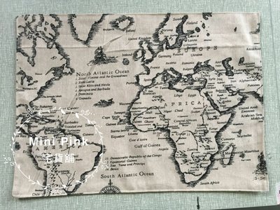 【現貨】ZAKKA雜貨 復古地中海風 世界地圖 長方型雙層餐墊【B333-2】