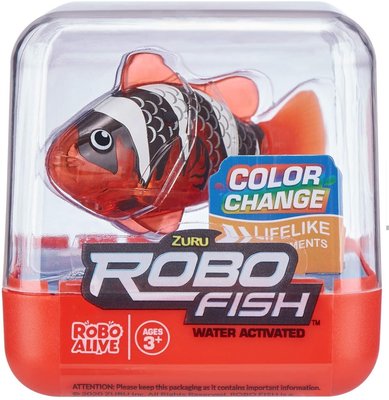 ZURU ROBO ALIVE Fish 仿真 電動 魚 玩具 2款1組(紅+藍)~請詢問庫存