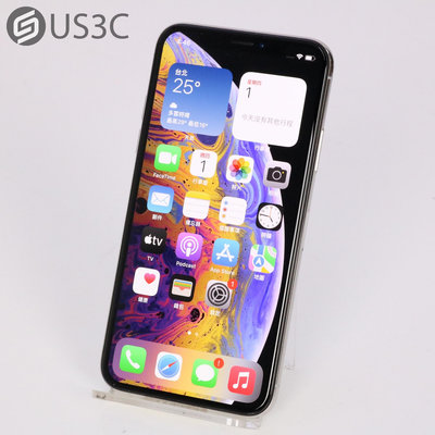 【US3C-高雄店】公司貨 Apple iPhone XS 256G 5.8吋 銀色 3D Touch 空機 Face ID UCare延長保固6個月