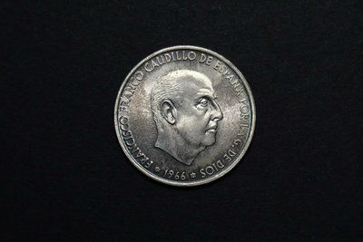 『西班牙-1968年100比塞塔銀幣』【店主收藏】29416