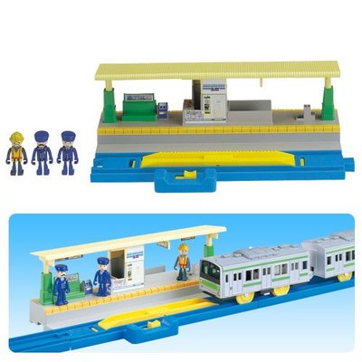 現貨 正版TAKARA TOMY PLARAIL 鐵道王國J-28 車站組附人偶 火車配件 鐵路軌道