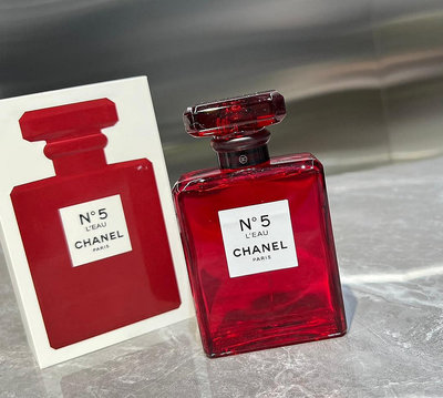 Chanel香奈兒 紅瓶N°5號EDT淡香100ml 香奈兒五號紅色限量版