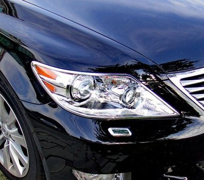 圓夢工廠 Lexus LS460 LS460L LS600hL 2009~2012 改裝 鍍鉻銀 車燈框 前燈框 大燈框