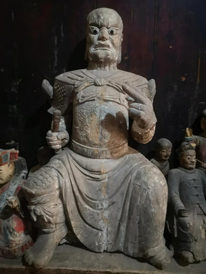 清代佛像，神像，造像，高102厘米，寬60厘米。厚35厘米。
