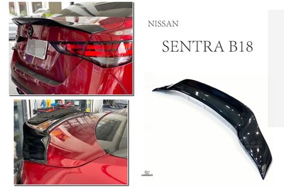 小傑-全新 NISSAN SENTRA B18 20 21 2020 2021 年 GTR R款 尾翼 含烤漆 亮黑