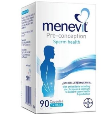 【惜貝小店】澳洲男士愛樂維elevit Menevit備孕精子質量愛維樂90粒男性