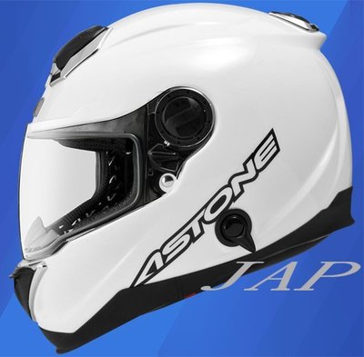 《JAP》ASTONE GT1000F 素色 亮白 碳纖材質 雙鏡片雙D扣全罩安全帽 📌折價1000元