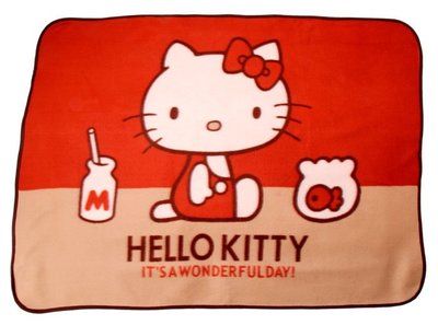 【德愛走跳】   Hello kitty 凱蒂貓  午睡毯空調毯嬰兒毯野餐毯膝蓋毯