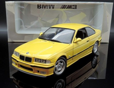【MASH】[絕版稀有品特價] UT 1/18 BMW M3 E36 coupe yellow