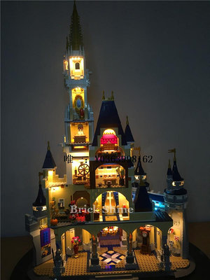 城堡BrickShine燈飾 樂高71040迪士尼城堡LED燈具 街景燈光樂高燈飾城玩具