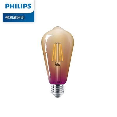 PHILIPS 飛利浦 LED經典復古仿鎢絲燈泡 4入組 保固1年 (PL909)【行車達人二館】