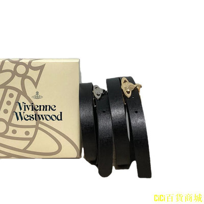 CiCi百貨商城日本線Vivienne westwood 土星板扣腰帶細皮帶 帶包裝盒子