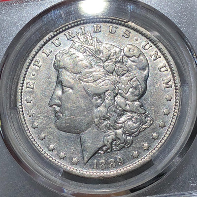 稀少O版90%銀1889版摩根大銀幣KM-102，1889年