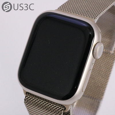 【US3C-高雄店】台灣公司貨 Apple Watch 7 41mm GPS版 鋁金屬 星光色 心率感測 睡眠監測 智慧手錶 蘋果手錶