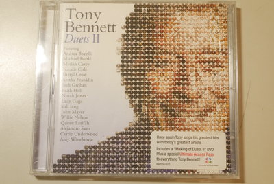 新) Tony Bennett 東尼班奈特 Duets II 世紀星讚對唱II CD+DVD 進口豪華盤