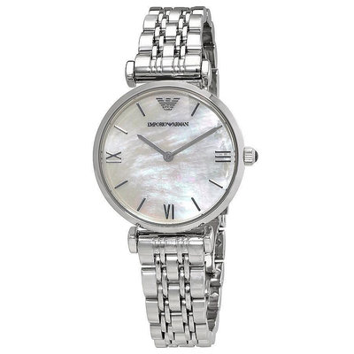 熱賣精選現貨促銷 EMPORIO ARMANI 亞曼尼手錶 AR1682 經典珍珠貝面 女錶 手錶  歐美代購 明星同款