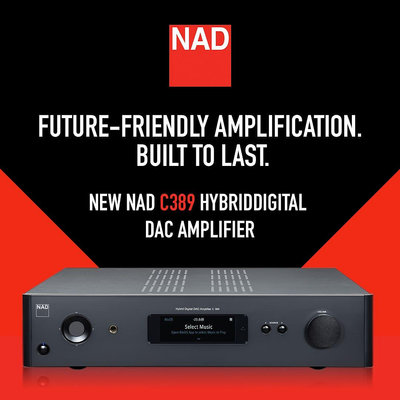 英國 NAD C389 數位綜合擴大機 + MDC2 BluOS D串流模組 公司貨保固