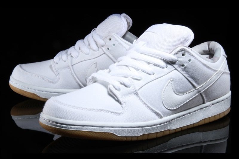 { POISON } NIKE SB DUNK LOW PRO White Platinum Gum 全白黃