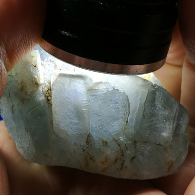[友克鑫礦業]di14約重149g-藍色重晶石 藍重晶 原礦 barite 重晶石