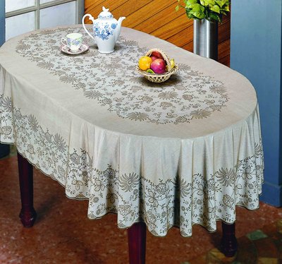 *桌巾工坊* 150 x225 cm橢圓 防水桌巾( 共  3 色 ) 塑膠桌巾 橢圓形桌巾