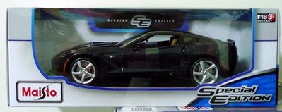 雜貨部門*超跑 賽車 骨董車 模型車 1/18 Corvette Stingray 雪佛蘭 深藍 特價699元
