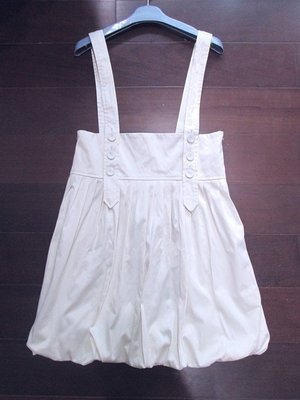 日本專櫃RIENDA米白色A LA SHA rojita  franche lippee款緞面吊帶洋裝
