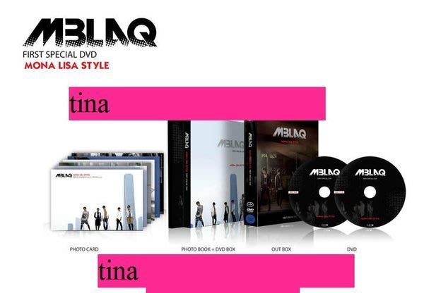 MBLAQ韓國原版官方DVD-MBLAQ-Mona Lisa Style-2DVD+寫真集照片卡訪問