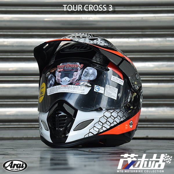 茂木站mtg 日本arai Tour Cross 3 鳥帽滑胎越野安全帽帽簷可拆透氣 Mesh Red Yahoo奇摩拍賣