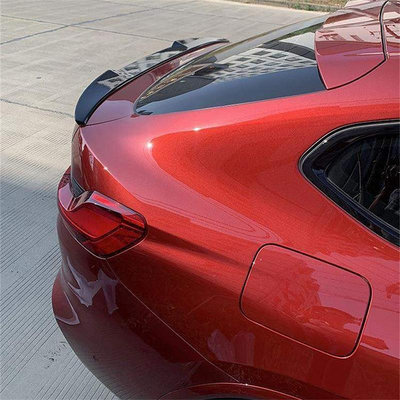 適用于BMW寶馬X4 G02改裝干碳纖維M款尾翼定風翼粘貼式壓翼小包圍/可議價