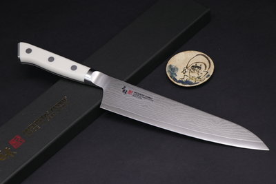 💖 三昧 💖【經典款白柄牛刀 24cm】日本製  廚房刀具 八煌刃物