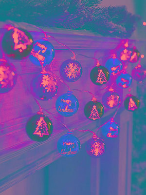 聖誕裝飾 聖誕禮物圣誕節彩球燈串圣誕樹裝飾品小掛飾掛件場景布置店鋪創意發光道具