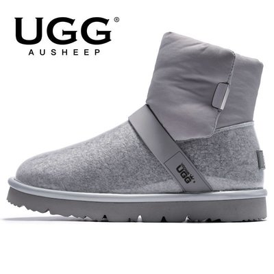 100％原廠 AUSHEEP UGG雪地靴女 冬季短筒羊毛保暖女短靴 休閑時尚羊毛鞋