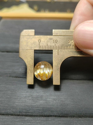 鈦晶珠徑12mm，重2.37g，純天然鈦晶珠子散珠單珠，942 水晶 擺件 原石【楚風漢韻】