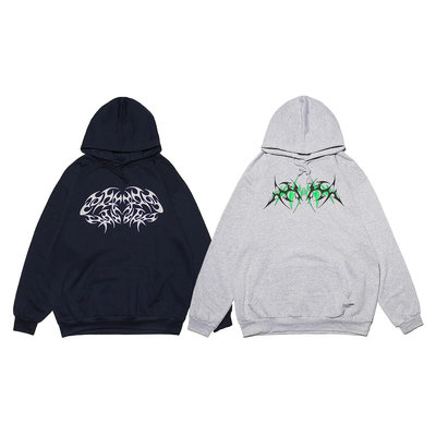 { POISON } PRETTYNICE CYBER TRIBAL GAITER MASK HOODIE 重磅帽T