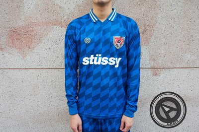 【A-KAY0】STUSSY SOCCER JERSEY BLUE 足球衣 藍 【114814BU】