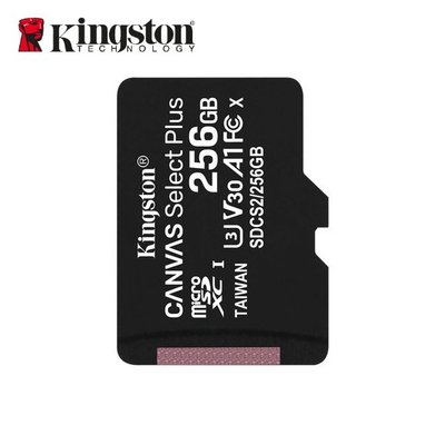 [原廠保固] 金士頓 Canvas Select Plus microSDXC 記憶卡256GB(KTCS2-256G)