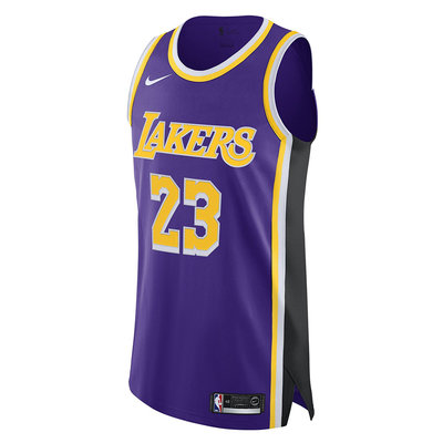 【現貨優惠】Nike Lebron James 湖人 Authentic AU 客場紫 球員版 球衣