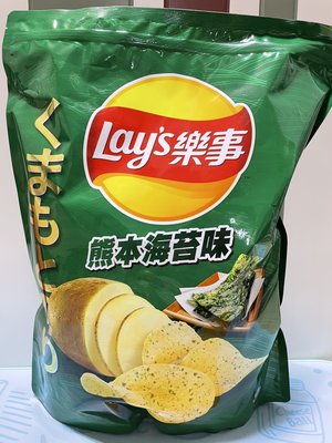 樂事熊本海苔口味洋芋片 580公克 LAY'S樂事洋芋片 海苔口味洋芋片~楠梓面交