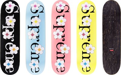 【超搶手】全新正品2017 SS 春夏 Supreme Flowers Skateboard 花朵 滑板 黑藍粉紅黃