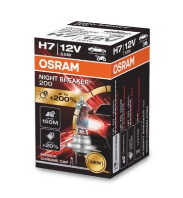 納西斯小舖 OSRAM 歐司朗H7 64210 NB200 Night Breaker 200 增亮達200% 德國製