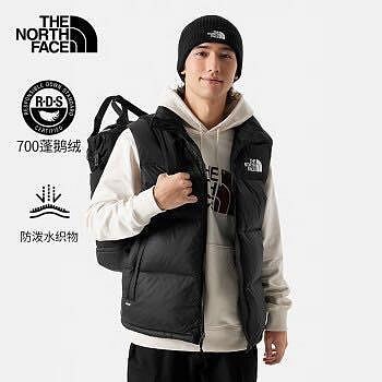 The North Face 男 ICON 700FP 防潑水鵝絨保暖背心(美版)《黑》】3JQQ/保暖背心/連帽背心
