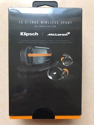 {藤井小舖-廣}Klipsch T5 II True Wireless Sport-麥拉倫聯名款 真無線藍牙耳機