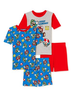 預購 Super Mario Brothers Nintendo 任天堂 馬利兄弟 短袖 睡衣組合 兩套組 家居服