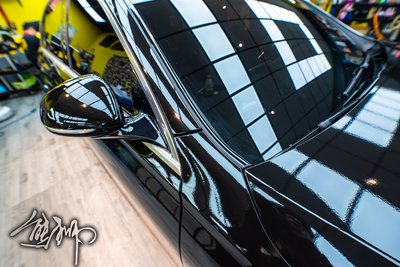 【熊獅貼膜】Benz S450 全車包膜3M2080 G12亮黑鑄造級 車窗尾門鍍鉻 前LOGO TPU透明犀牛皮