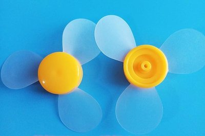 ►1720◄三葉透明 安全風扇 手工 DIY 自製風扇玩具配件 軟風扇葉片
