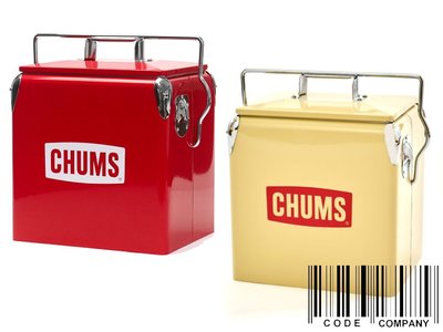 =CodE= CHUMS STEEL COOLER BOX 12L 不鏽鋼露營保溫冰桶(卡其紅)CH62-1803 冰箱
