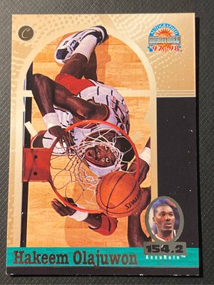 1997 Score Board Autographed Basketball - [Base] #24 - Hakeem Olajuwon