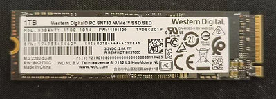 【WD】SSD PCIE NVMe 1TB(拆機良品)