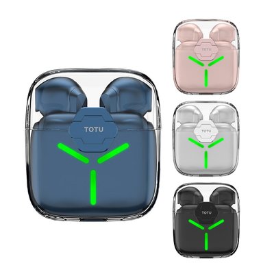 TOTU 拓途 TWS 真無線藍牙耳機 入耳式 電競專用 運動 v5.2 藍芽 降噪 LED 通用 光彩系列-阿晢3c