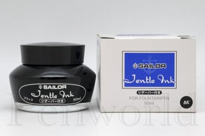 【Pen筆】日本製 Sailor寫樂 Jentel ink瓶裝墨水50ml 藍/黑